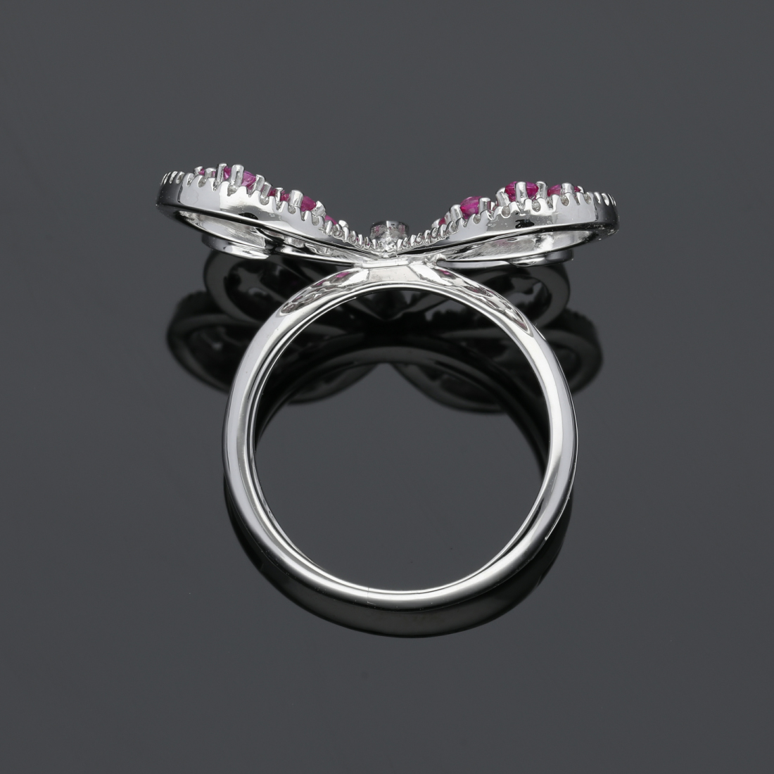 K18 蝶モチーフリング